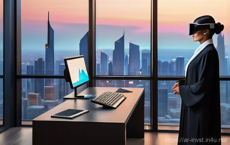 메타버스 관련 주식 - **Prompt 1: Strategic Metaverse Investment Vision**
    "A sophisticated, elegantly dressed Arab bus...