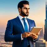 고배당주 리스트 - **Prompt:** A visually rich, aspirational image of a successful Arab investor. A confident Arab man ...