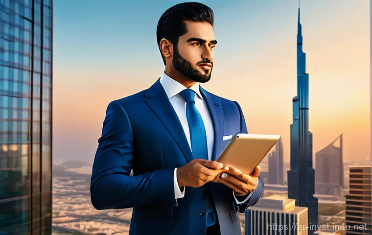 고배당주 리스트 - **Prompt:** A visually rich, aspirational image of a successful Arab investor. A confident Arab man ...