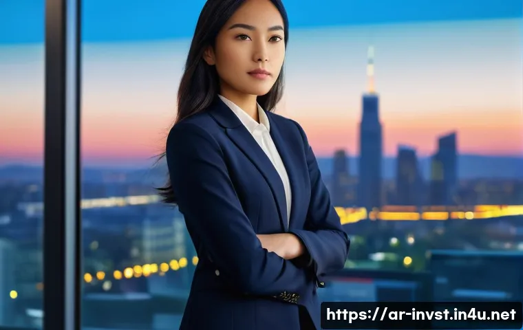 주식 종목 추천 신뢰도 확인법 - A young, confident female financial analyst in her late twenties, wearing a sharp, tailored business...